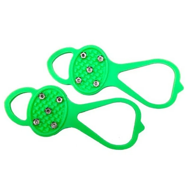 5 Teeth Ice Gripper For Shoes Women Men Non-slip Crampons Shoes Cover Camping Mountaineering Tool Travel Equipment