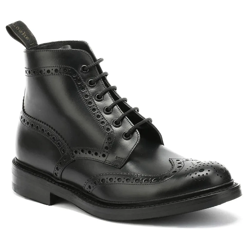 Bedale Burnished Leather Men's Brogue Derby Boots
