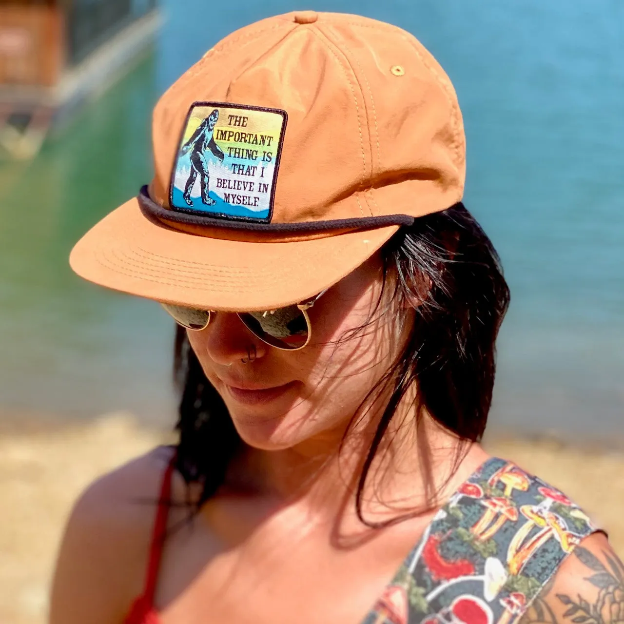 Bigfoot Believe Rope Hat (Camel Brown)