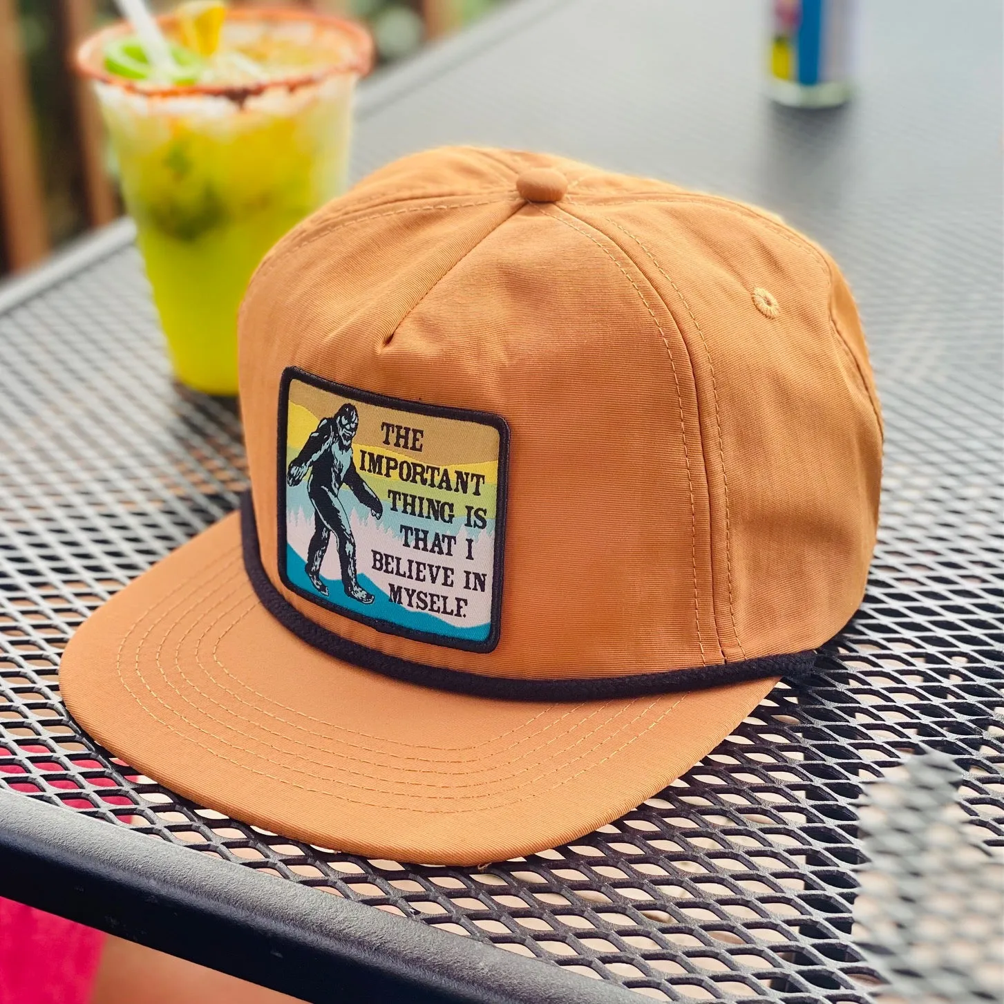 Bigfoot Believe Rope Hat (Camel Brown)
