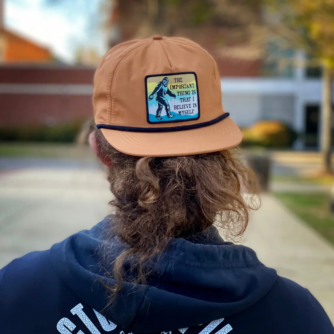 Bigfoot Believe Rope Hat (Camel Brown)