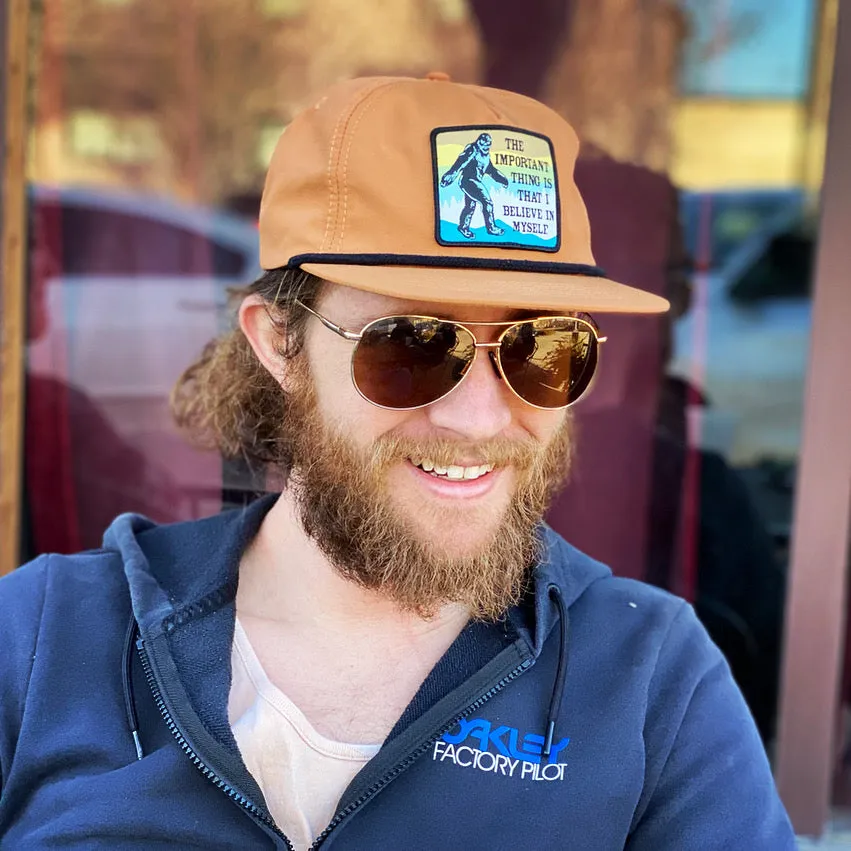 Bigfoot Believe Rope Hat (Camel Brown)