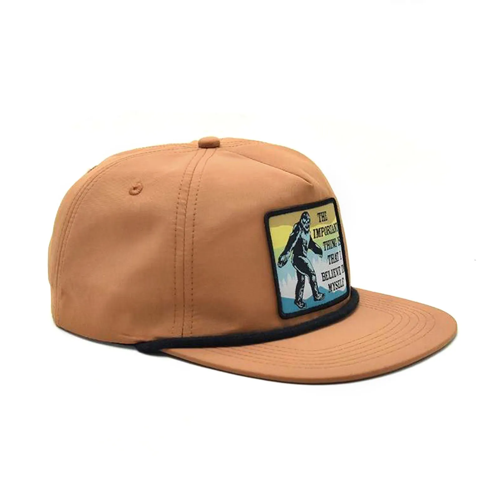 Bigfoot Believe Rope Hat (Camel Brown)