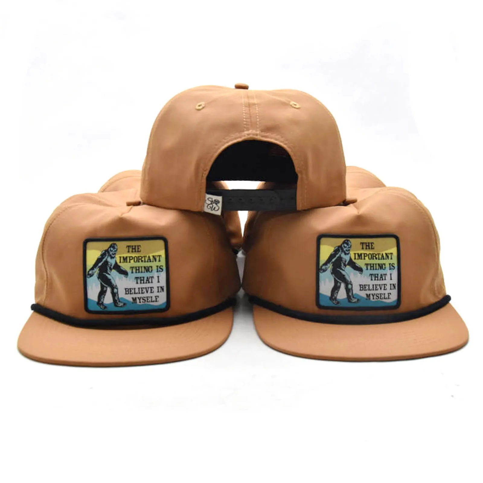 Bigfoot Believe Rope Hat (Camel Brown)
