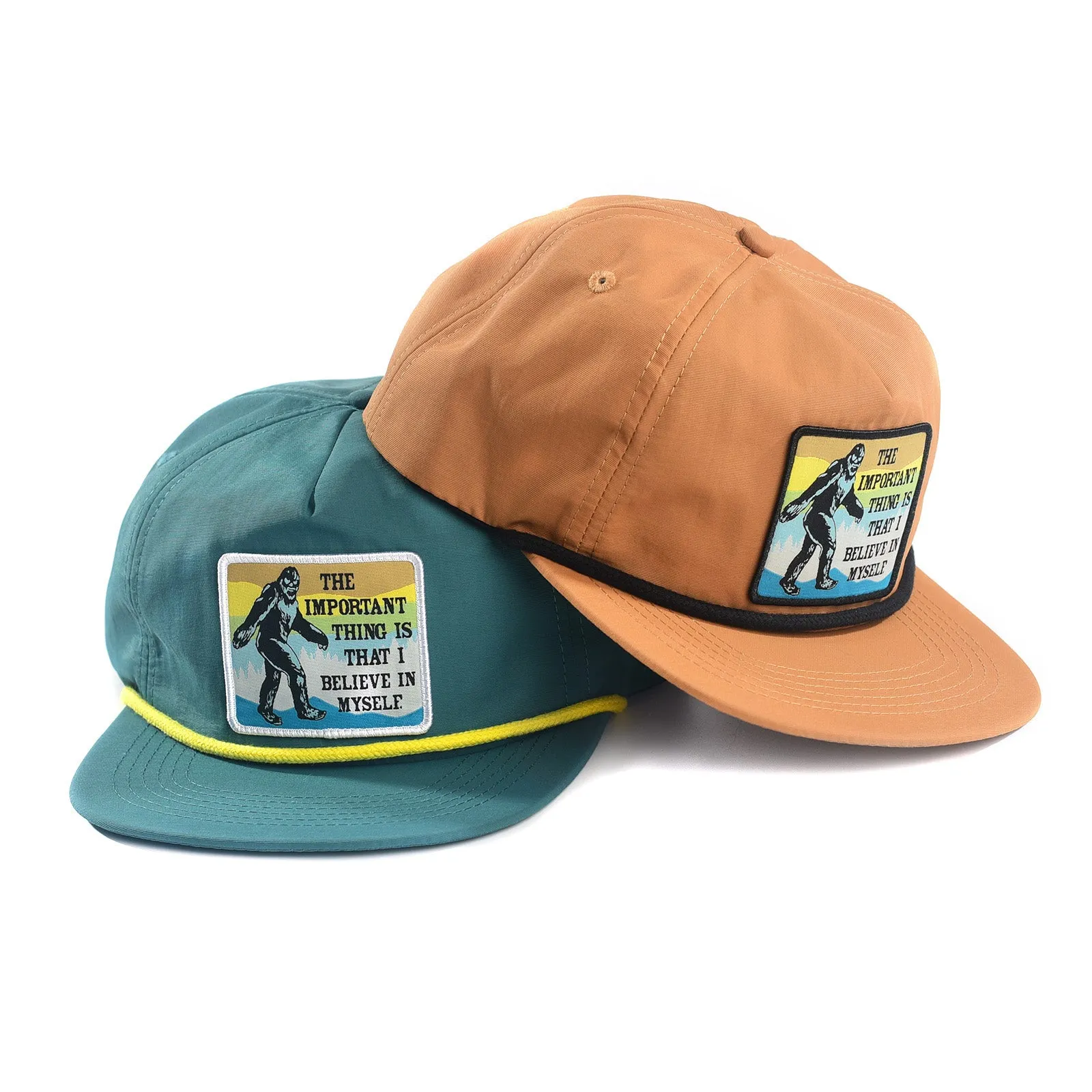 Bigfoot Believe Rope Hat (Camel Brown)