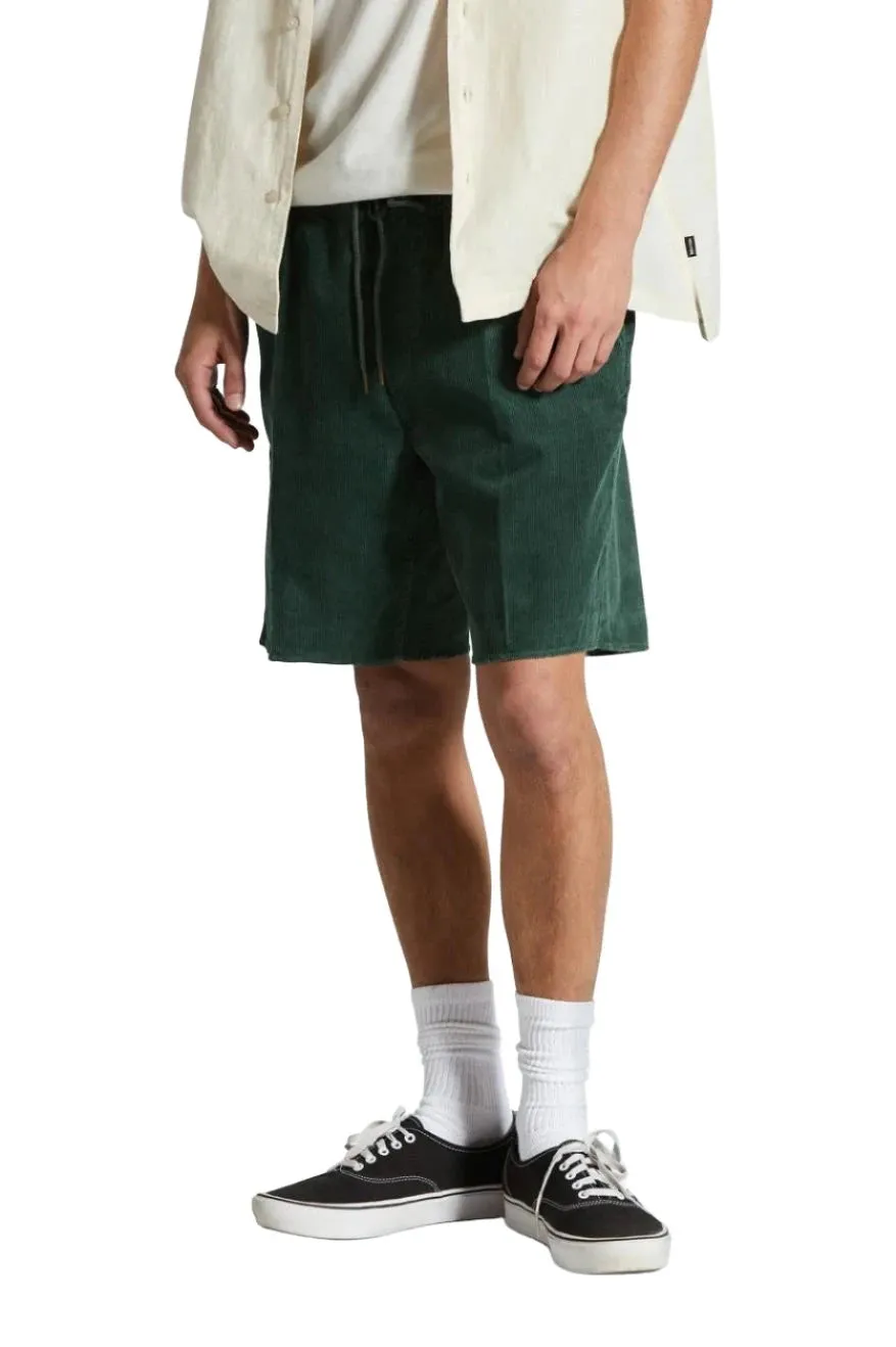 BRIXTON Madrid II Corduroy Shorts Trekking Green Cord