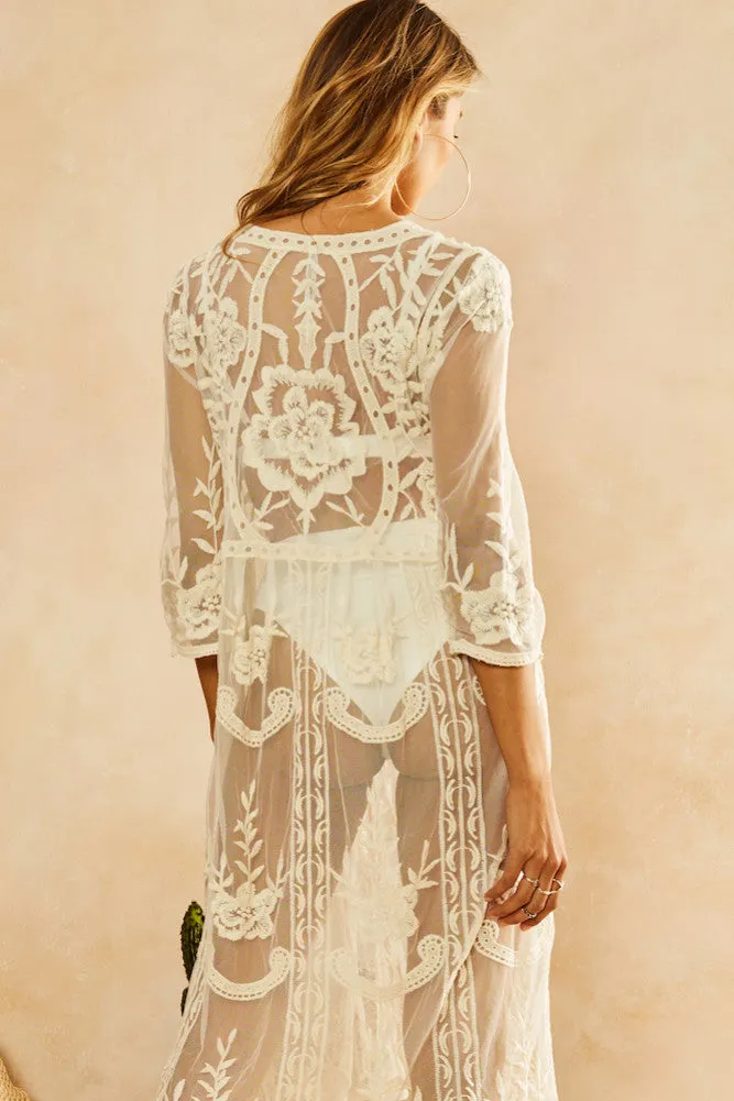 Florence Midi Dress White
