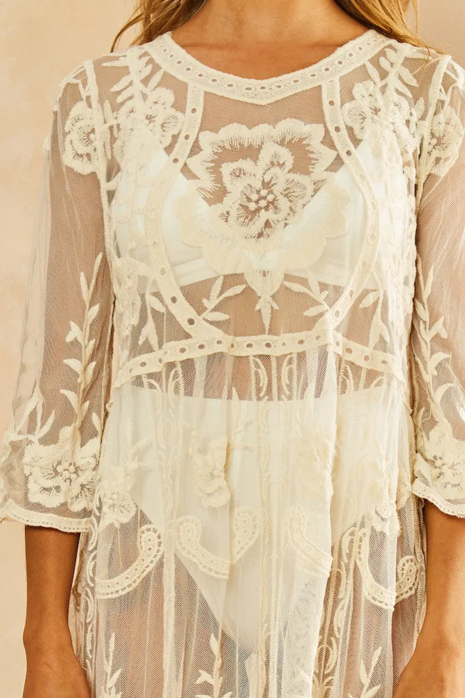 Florence Midi Dress White