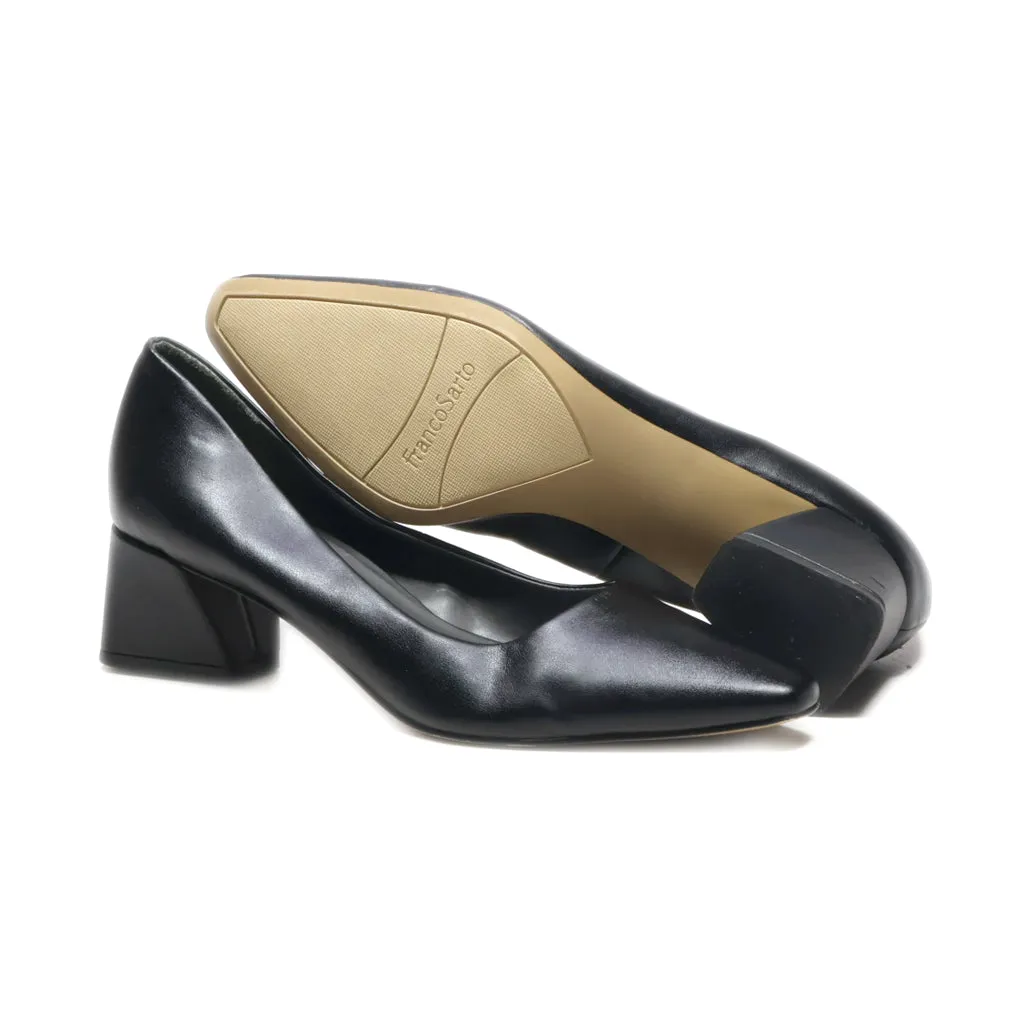 Franco Sarto Mid-Heel Shoes Leather Black Colour For Women