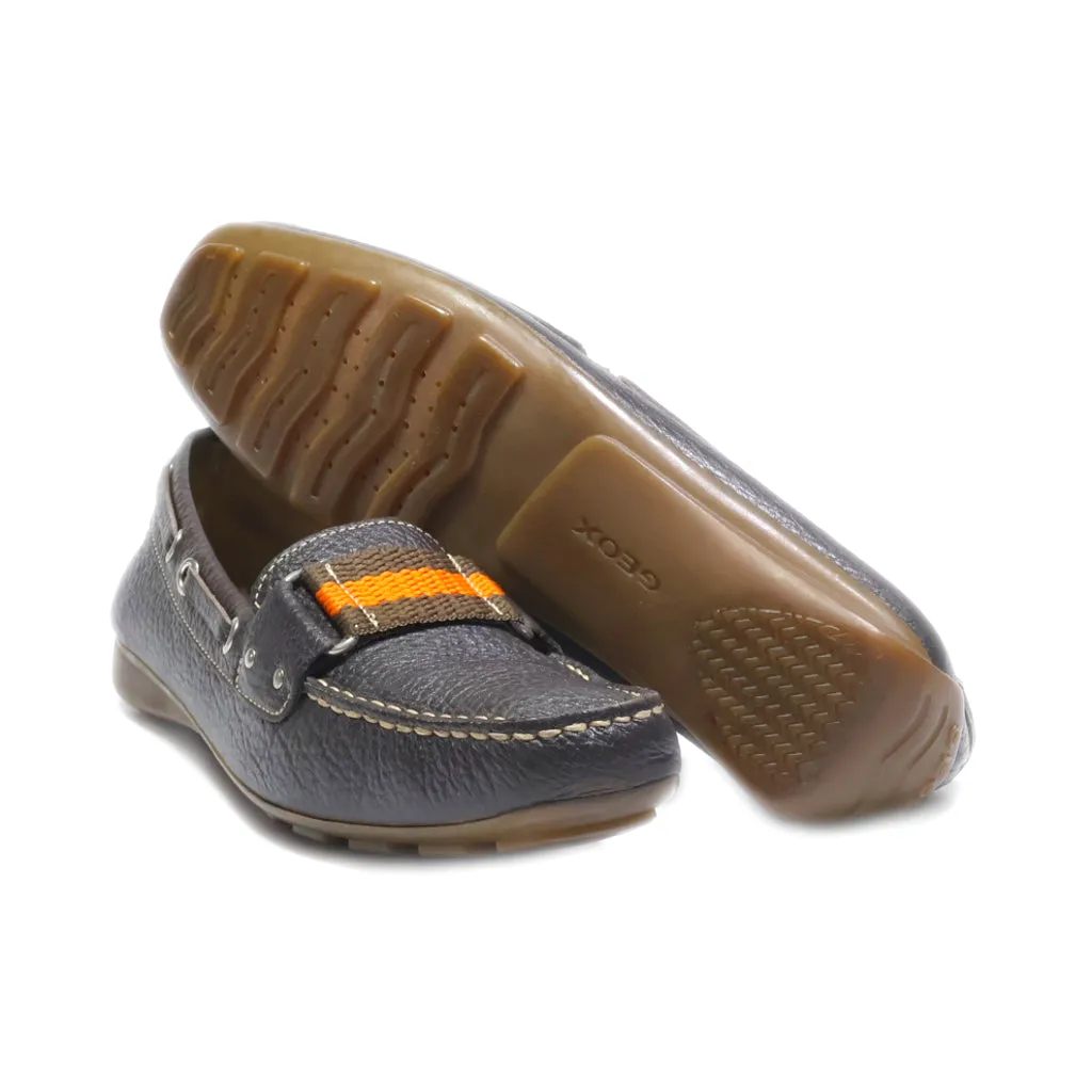 Geox Moccasins Leather Brown Colour For Women