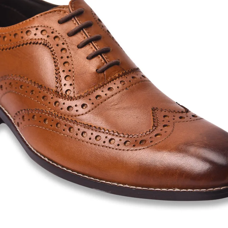 Men's oxford brogue lace up shoes