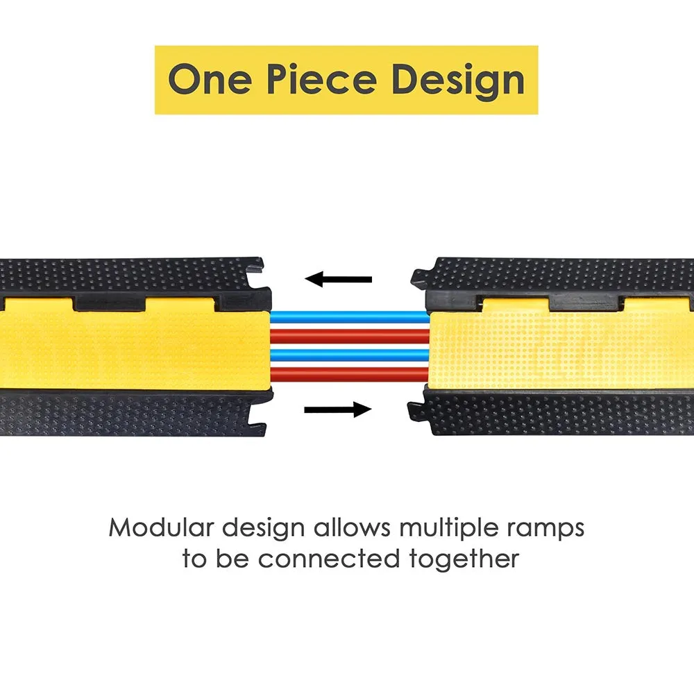 TheLAShop 2-channel Cable Ramp Sidewalk Cable Covers 2ct/pk